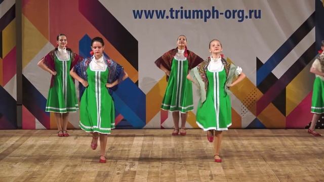 Ансамбль танца "Улыбка" - "Девичий пляс" смотреть онлайн
