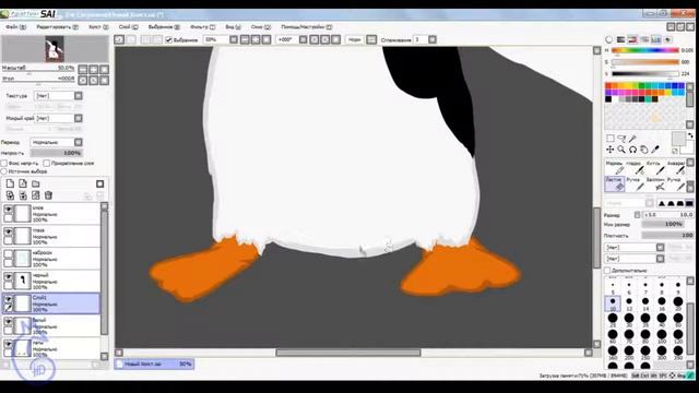 Рисование в Paint Tool SAI #5 смотреть онлайн