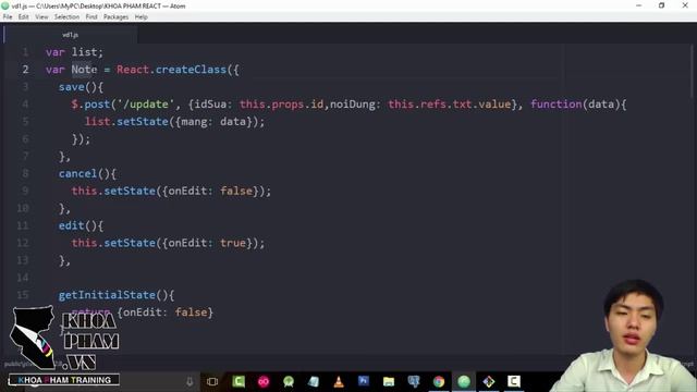 Lập trình React.js Bài 26: ReactJS & AJAX - Quản lý ghi chú 7 смотреть онлайн