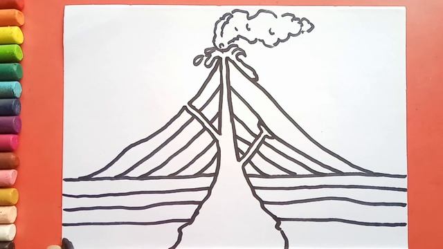 Easy and simple Volcano Diagram drawing смотреть онлайн