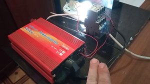 аварийное резервное питание для насоса отопления или освещения с помощью преобразователя 12-220в.