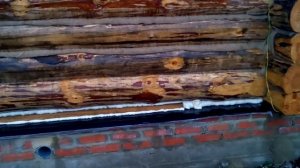 Заделка щели между срубом и фундаментом