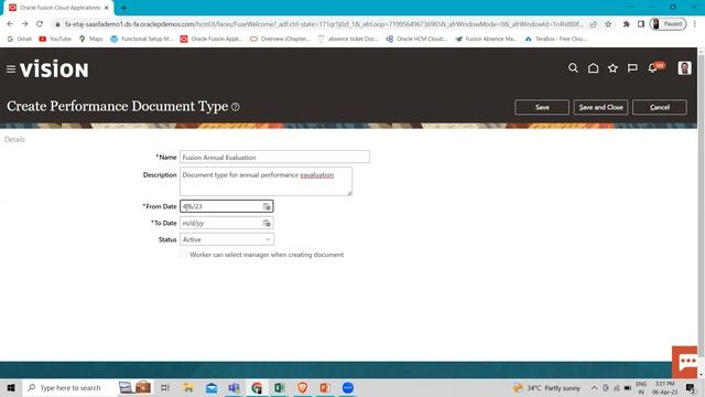 Oracle HCM Performance Management Document Types | Oracle HCM Performance Management Implementation смотреть онлайн