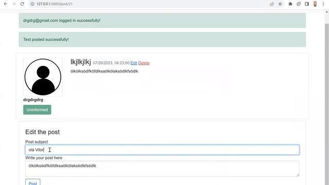 Site: Python Flask, JavaScript and CSS смотреть онлайн