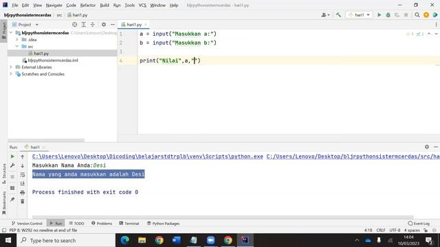Dasar Dasar Python dengan intellij idea смотреть онлайн