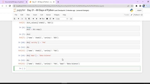 Day-21? 60 Days of Python | All About Dictionaries in Python | Python Dictionary (A to Z) @aiQuest смотреть онлайн