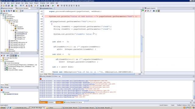 OAF- Basic Event Handling - Button, Hyperlink and Image and Sum of Two Numbers смотреть онлайн