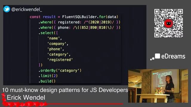 Schrödinger Session: Erick Wendel - 10 must-know design patterns for JS Developers смотреть онлайн