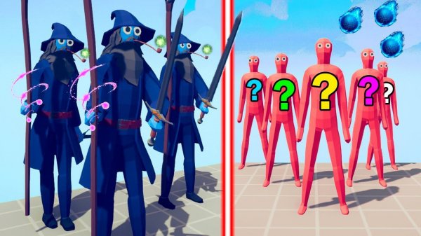 WIZARD TEAM vs RANDOM TEAM | TABS - Totally Accurate Battle Simulator