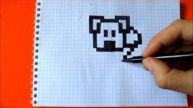 Рисунок По клеточкам Собака Макс Тайная Жизнь Домашних Животных 2 Draw Max The Secret Life of Pet смотреть онлайн