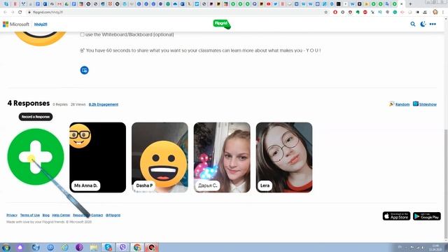 Flipgrid Инструкция для учеников. Мобильная версия и версия для ПК/ноутбуков. смотреть онлайн
