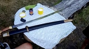 Чистка казачьей шашки