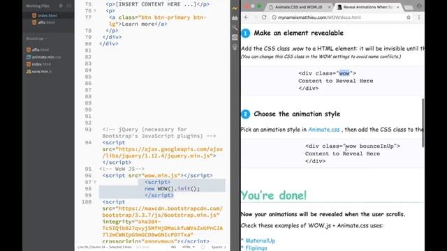jQuery Plugins - WOW.JS with Animate.CSS смотреть онлайн