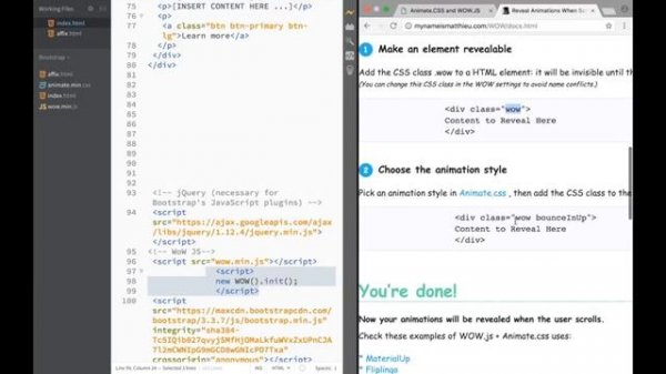 jQuery Plugins - WOW.JS with Animate.CSS