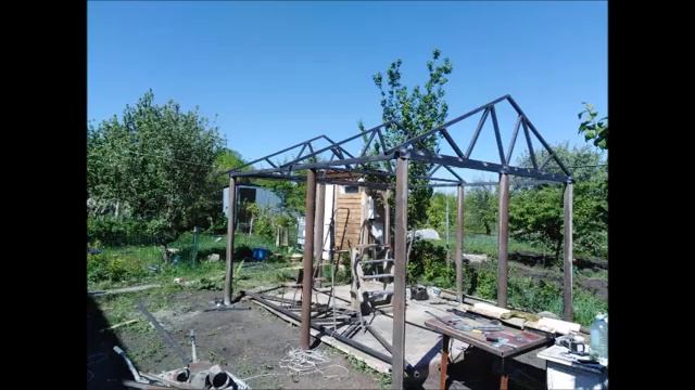 беседка из метала