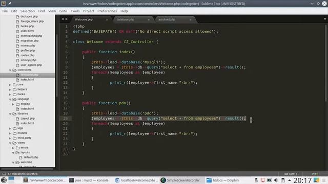 17 - Configurar la Conexión a la Base de Datos (PDO) [CodeIgniter 3 - PHP 7] смотреть онлайн