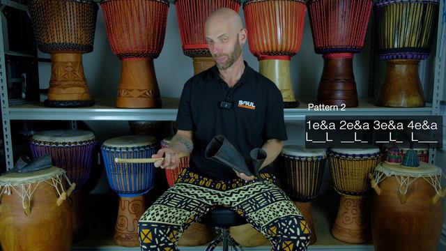 3 African Agogo Bell Patterns in 4/4 | Learn Djembe Online смотреть онлайн