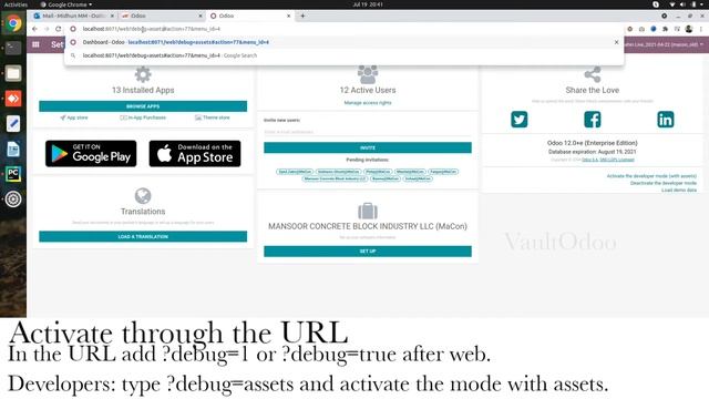 3 Different Ways to enable debug(Developer) mode in Odoo смотреть онлайн