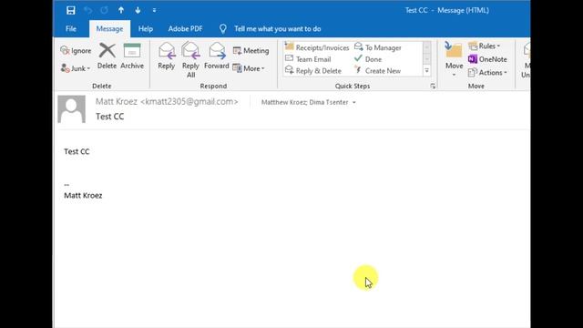 Outlook Recipient Fields смотреть онлайн