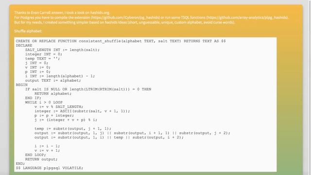 How to generate a random, unique, alphanumeric ID of length N in Postgres 9.6+? смотреть онлайн