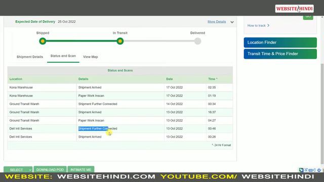 Shipment Further Connected क्या है? Shipment Arrived,GROUND TRANSIT WAREH - #blue dart смотреть онлайн