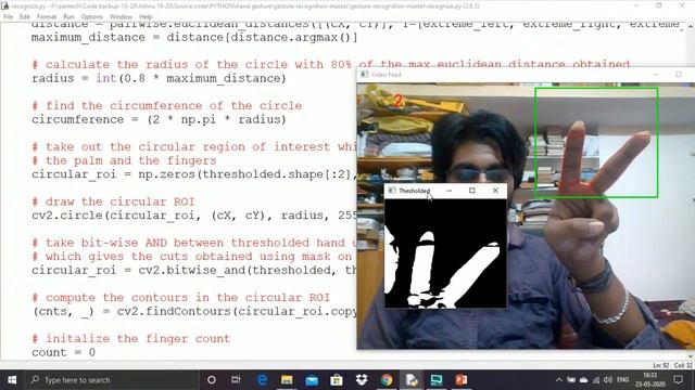 HAND GESTURE RECOGNITION FOR DIGITAL ART USING OPENCV смотреть онлайн