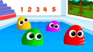 РЫБАЛКА в Бассейне? Поймали Яйца Сюрпризы, собираем коллекцию игрушек Лунтик