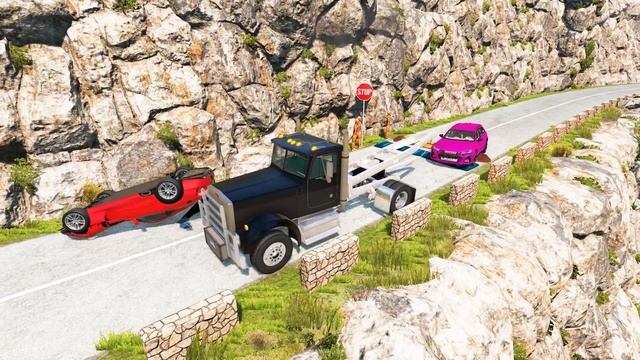Cars vs Massive ⚠️ Speed Bumps⚠️#25 – BeamNG.Drive смотреть онлайн