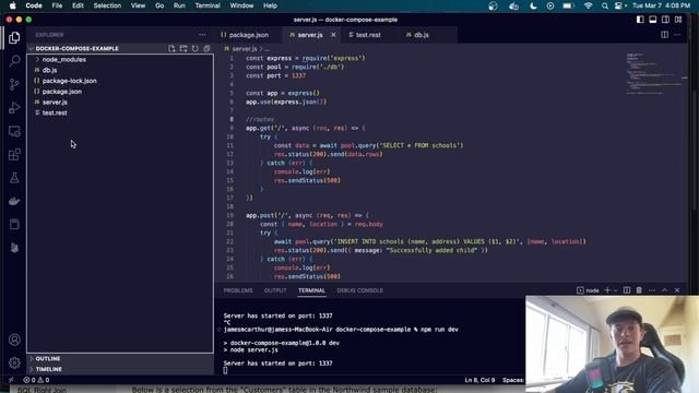Build a CRUD Backend with Docker Node.js ExpressJS & PostgreSQL смотреть онлайн