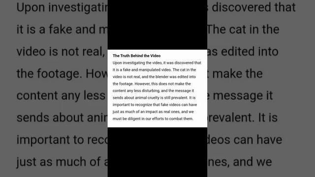 thank God that video was fake ?#cat #blender #disturbing #creepy #truecrime #shorthorrorstories смотреть онлайн