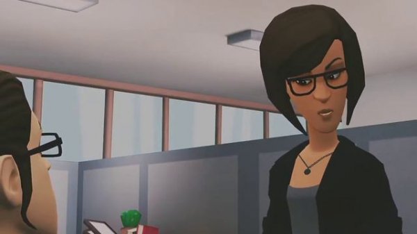 Conversation learning in English uses past continuous cartoon animation method 1