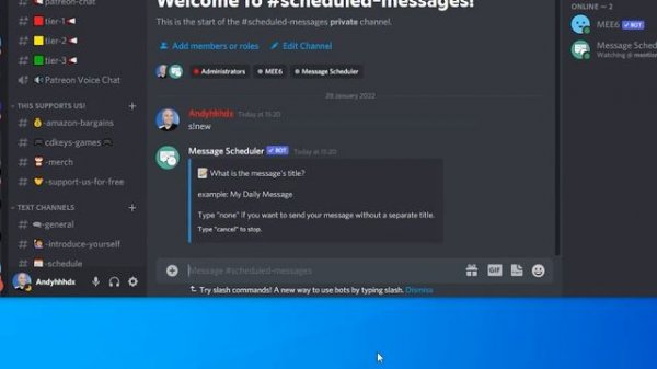 How To Schedule Messages On Discord