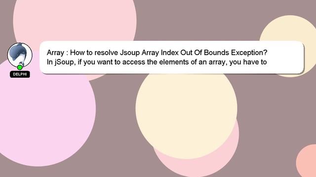 Array : How to resolve Jsoup Array Index Out Of Bounds Exception? смотреть онлайн