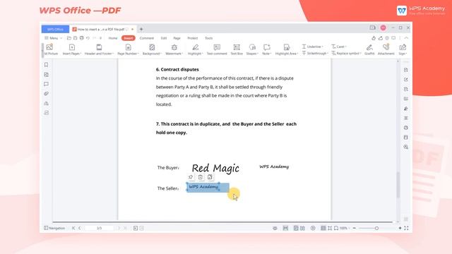[WPS Academy] 1.1.8 PDF: How to insert a signature in a PDF file смотреть онлайн