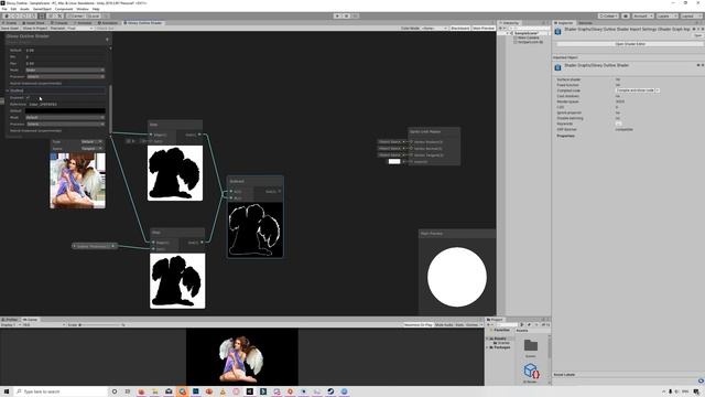2D Glowy Outline Shader Graph: EASY CODE FREE Unity Tutorial смотреть онлайн