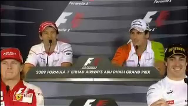 Jarno Trulli and Adrian Sutil conversation after the crash at Brazil 2009. смотреть онлайн