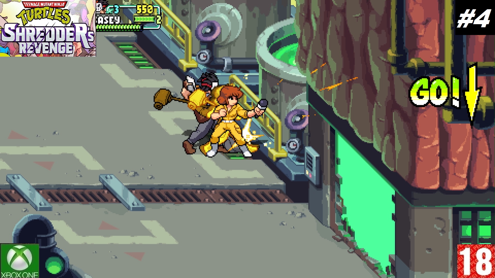 Teenage Mutant Ninja Turtles: Shredder's Revenge - (Xbox One) - Приключение - #4. (без комментариев)