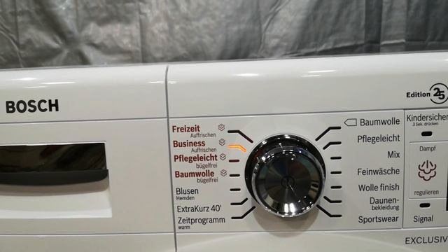 Сушильная машина Bosch Exclusiv 9kg WTW855E25/WTW85540EU Serie 8 с ПАРОГЕНЕРАТОРОМ смотреть онлайн