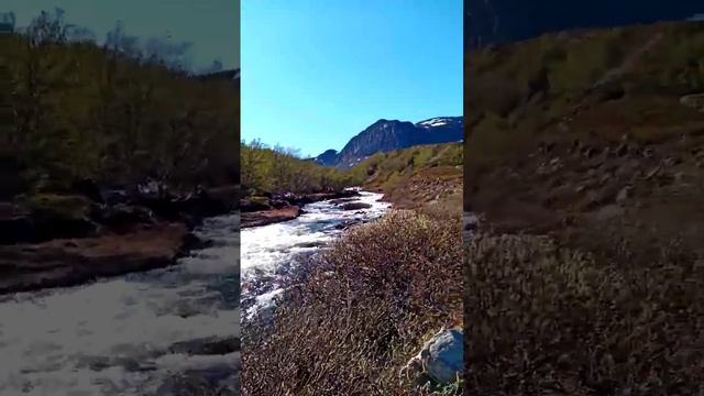 Very Beautiful Norway Alta Spring River ! смотреть онлайн