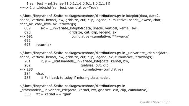 Pandas : seaborn: Selected KDE bandwidth is 0. Cannot estimate density смотреть онлайн