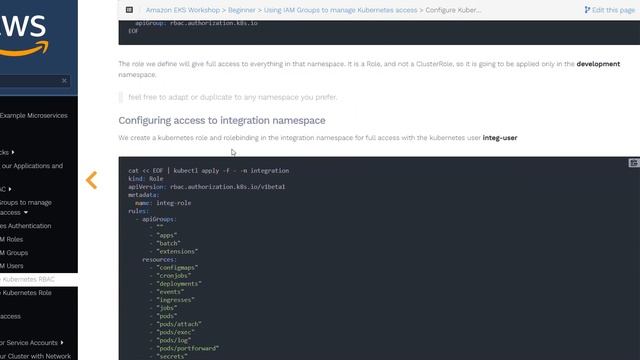08 Using IAM Groups to manage Kubernetes access (Partial) смотреть онлайн