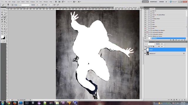 AfterBurn Photoshop Action Tutorial смотреть онлайн