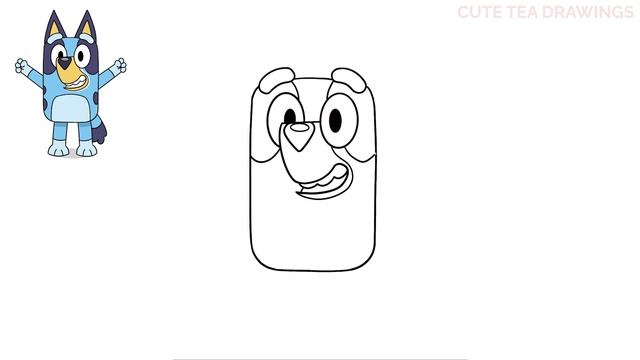 How To Draw Bluey | Cute Easy Step By Step Drawing Tutorial смотреть онлайн