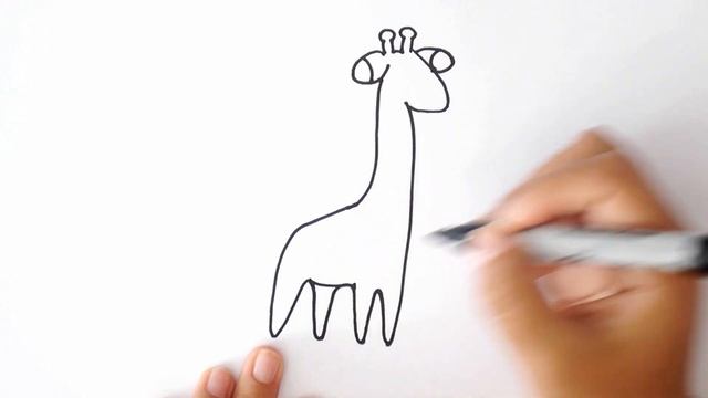 ¿Cómo Dibujar una JIRAFA? - Dibujo de JIRAFA paso a paso смотреть онлайн