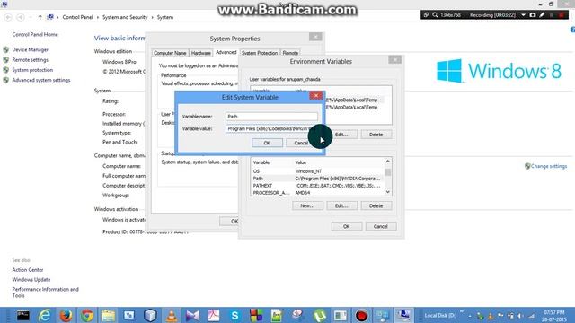 How to set path of java to compile java program through Command Prompt смотреть онлайн