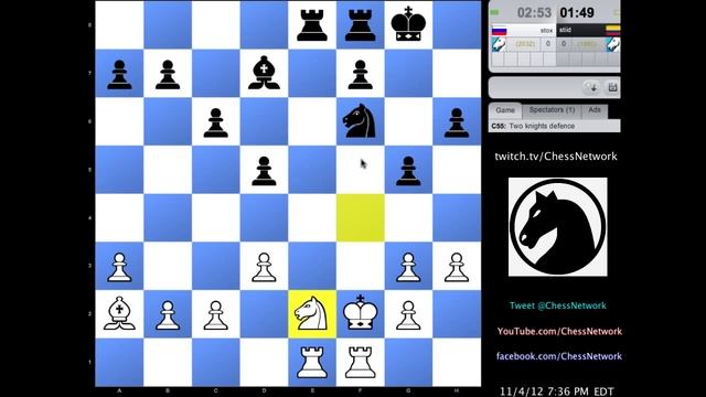 Chess Kibitzing #28: Two Knights Defence смотреть онлайн