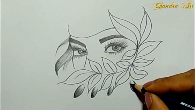 Cool Pencil Drawing A Beautiful Face Picture ➤Easy смотреть онлайн