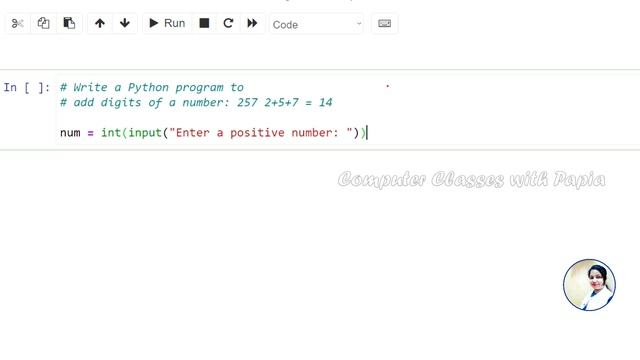 Concept 2 Python Program to find Sum of Digits of a Given Number | Sum of digits in python смотреть онлайн