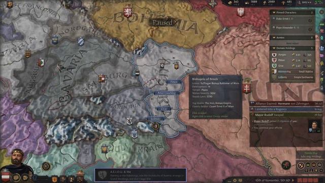 Crusader Kings 3 A.E.I.O.U & Me Achievement. Humble Habsburgs Part 7 смотреть онлайн