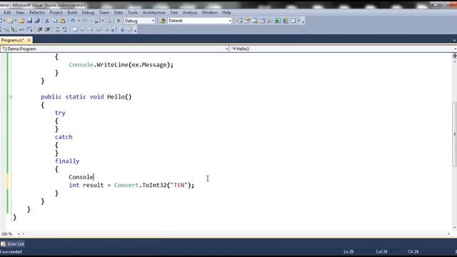 Part 10 What happens if finally block throws an exception смотреть онлайн